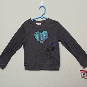 Snoopy Sister Belle Heart Long Sleeves- New With Tags
